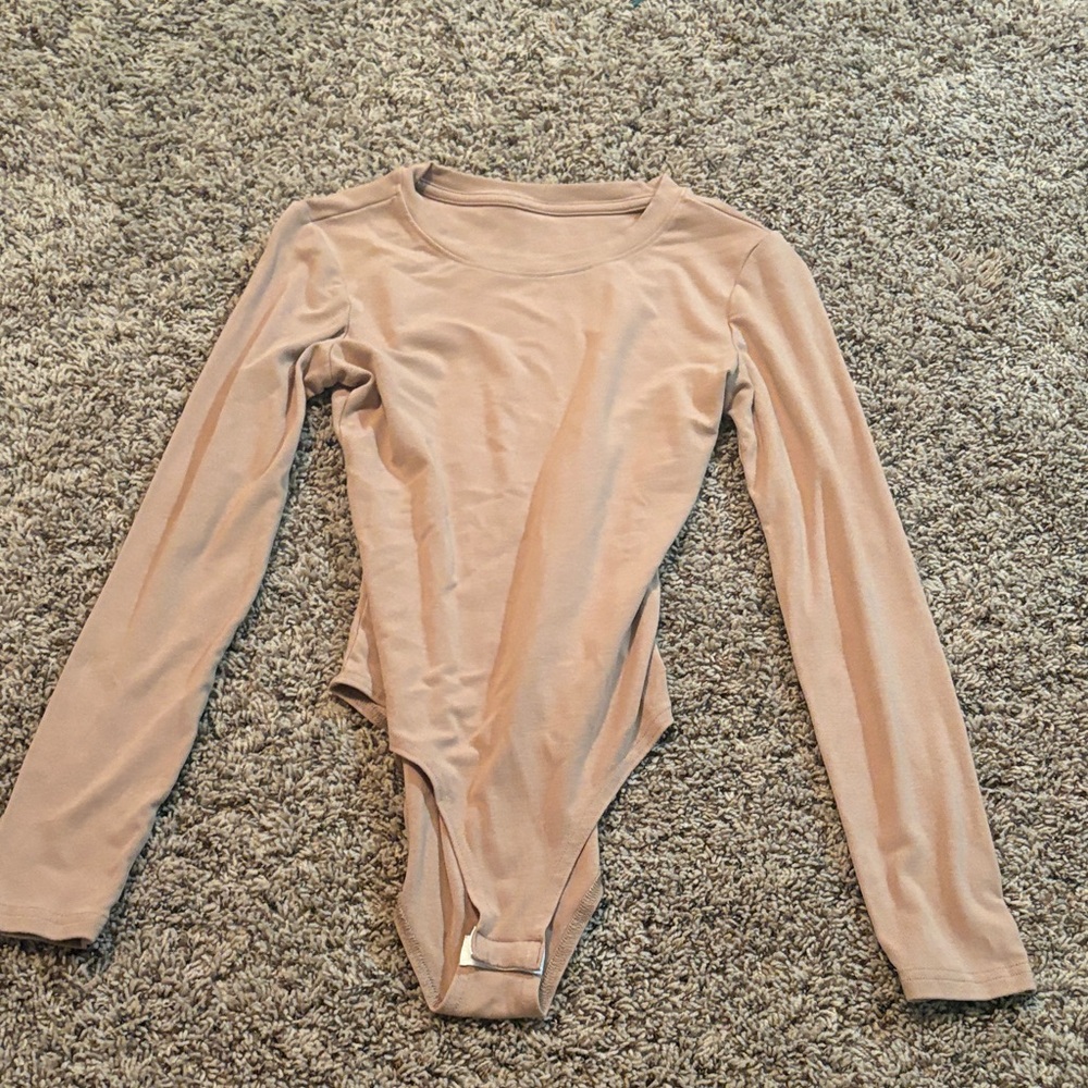Long Sleeve Tan bodysuit